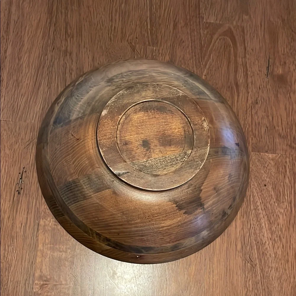 Vintage Wooden Salad Bowl - Picture 3 of 3
